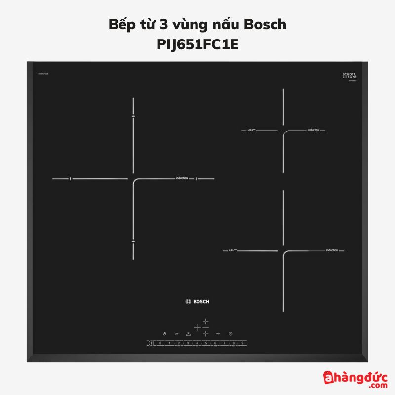 Bếp từ 3 vùng nấu Bosch PIJ651FC1E