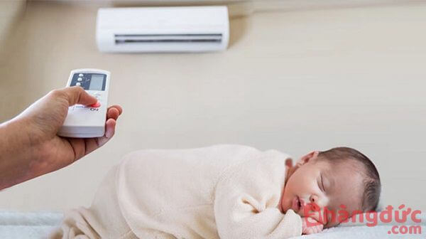 Nhiệt độ điều hòa thích hợp cho trẻ là từ 27 - 30 độ C