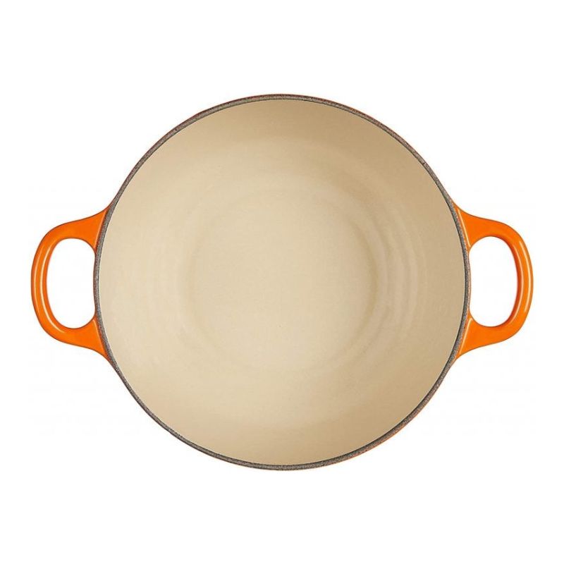Nồi Sâu Lòng Le Creuset La Marmite Schwarzes Interieur 26cm Màu Cam (2)