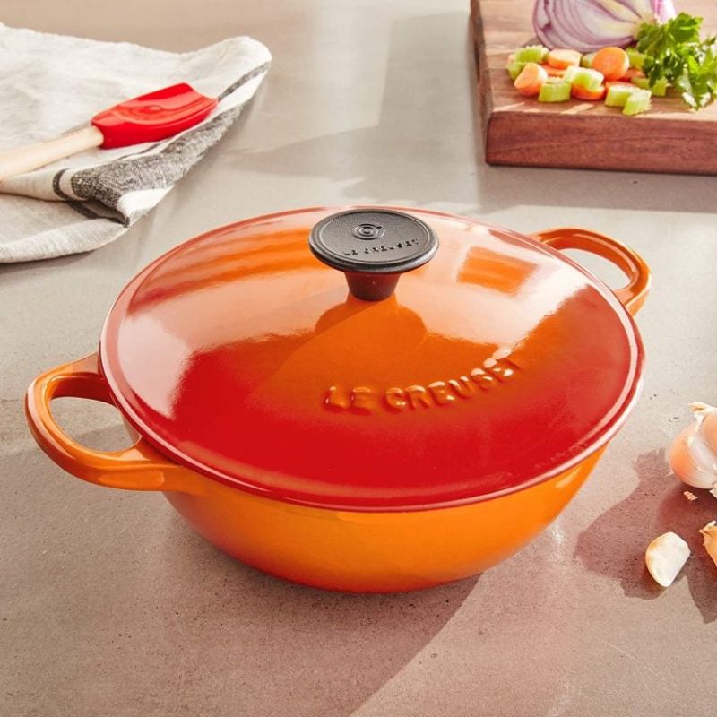 Nồi Sâu Lòng Le Creuset La Marmite Schwarzes Interieur 26cm Màu Cam