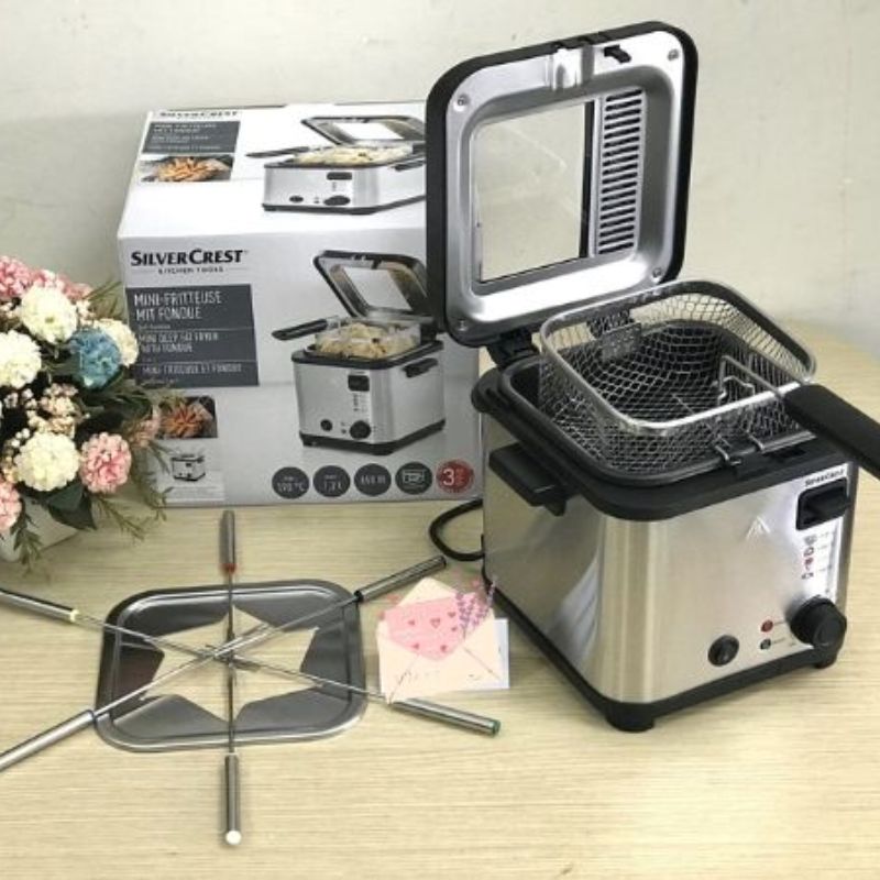Nồi chiên ngập dầu mini Silvercrest 2 in 1