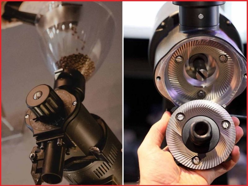 Máy xay cà phê Mahlkonig EK43 13 Bóc tách sức mạnh cơ khí_ Dao xay phẳng 98mm Cast Steel và Motor 1300W