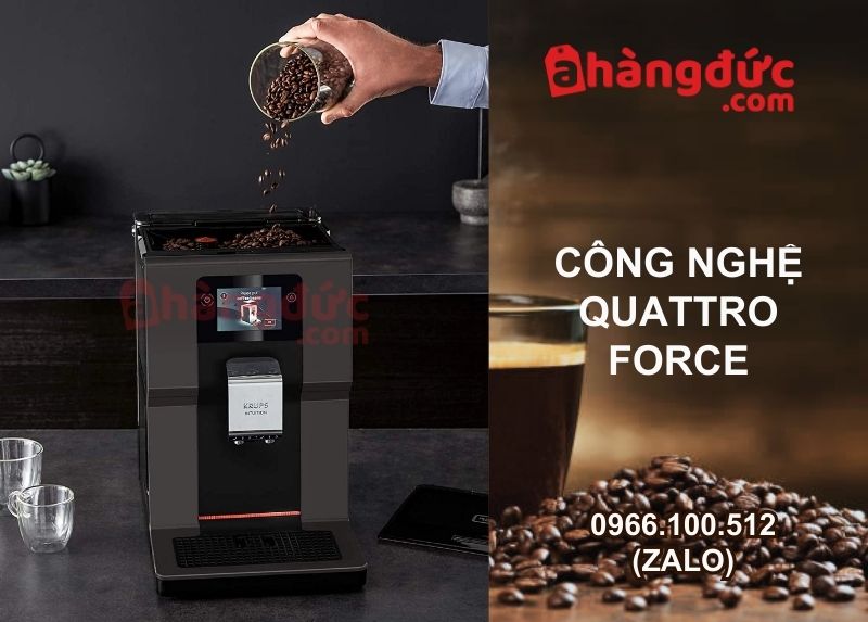 Công Nghệ Quattro Force của máy pha cà phê Krups EA872B