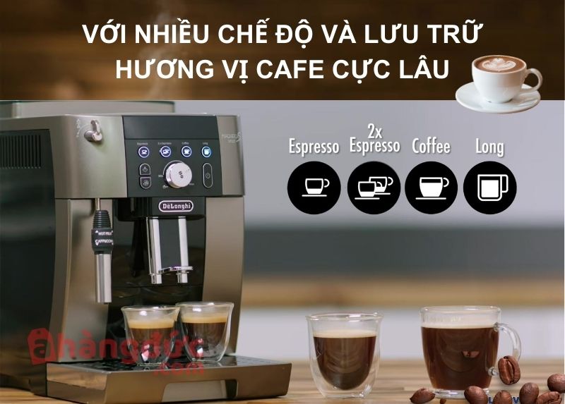 Delonghi ECAM250.33.TB lưu trữ hương vị cafe cực lâu