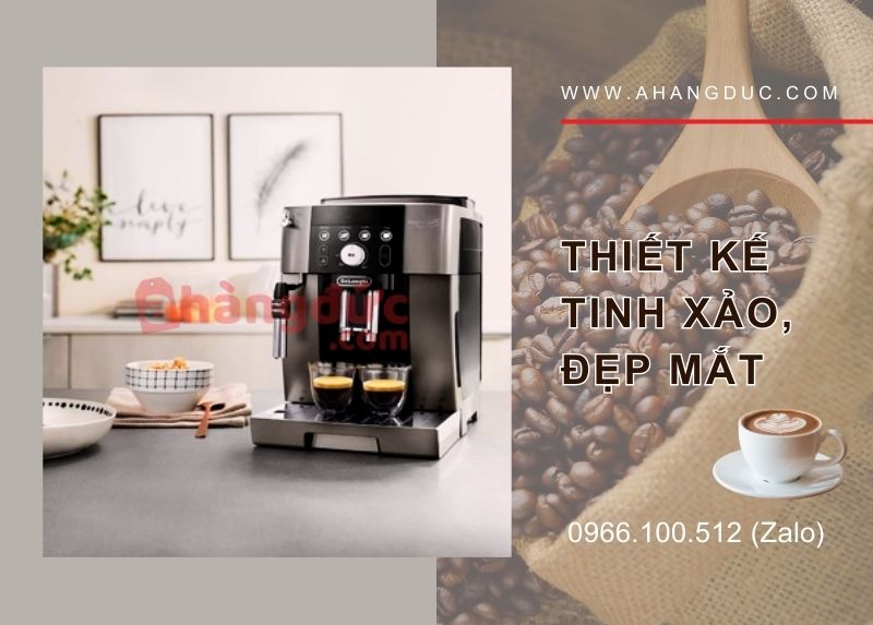 Máy pha cà phê Delonghi ECAM250.33.TB với thiết kế tinh xảo đẹp mắt