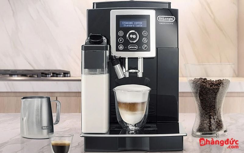 Máy pha cafe tự động Delonghi ECAM23.460.B có thiết kế hiện đại, tinh tế