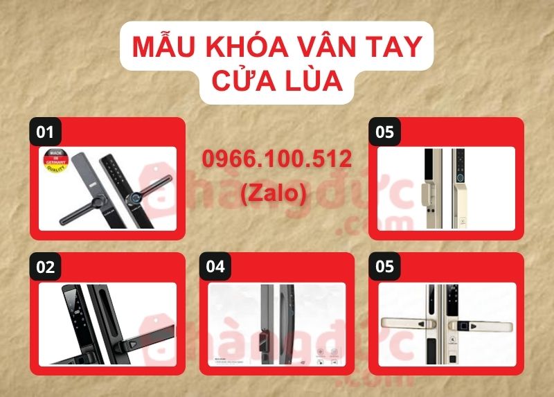 Top khóa vân tay cửa lùa