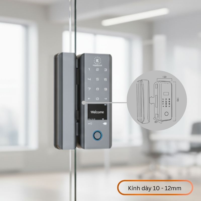 Thiết kế kẹp thông minh, giữ nguyên vẻ đẹp nguyên bản của cửa kính.