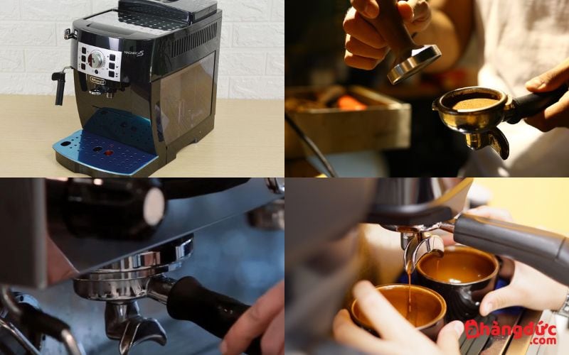 Cách pha cà phê đậm đặc bằng máy