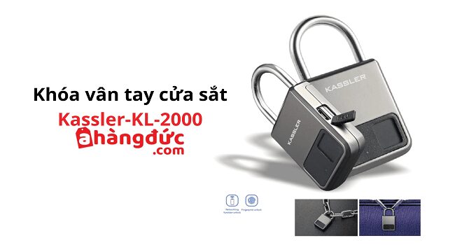Khoá vân tay cửa sắt, cửa cổng Kassler KL-2000