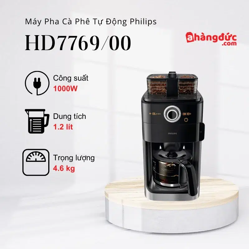 Máy pha cà phê tự động giá rẻ Philips HD7769/00