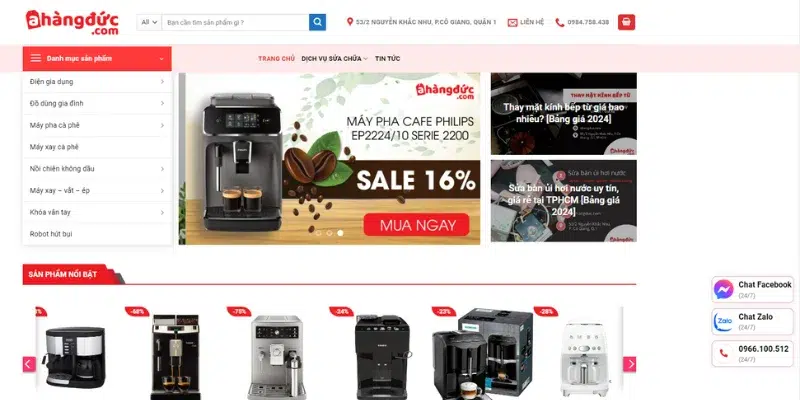 Cách thức mua hàng trên website ahangduc.com