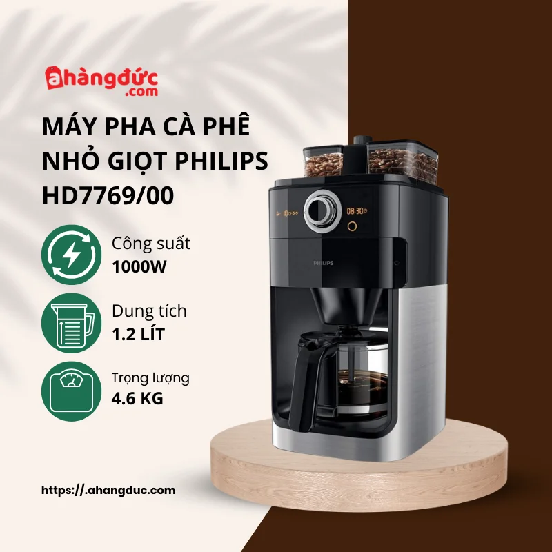 Máy pha cafe nhỏ giọt Philips HD7769/00