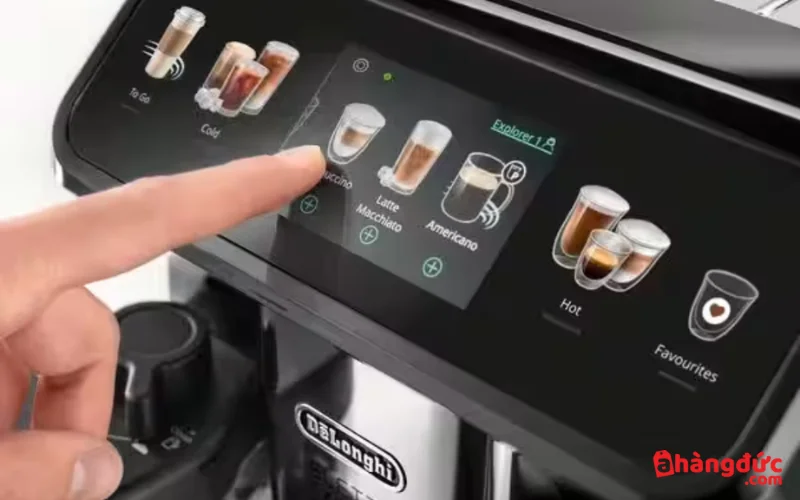 Máy pha cafe Delonghi có menu pha chế đa dạng