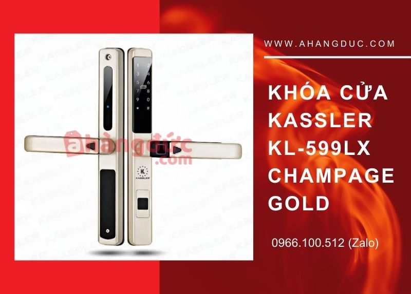 Khóa cửa Kassler KL-599LX Champage Gold