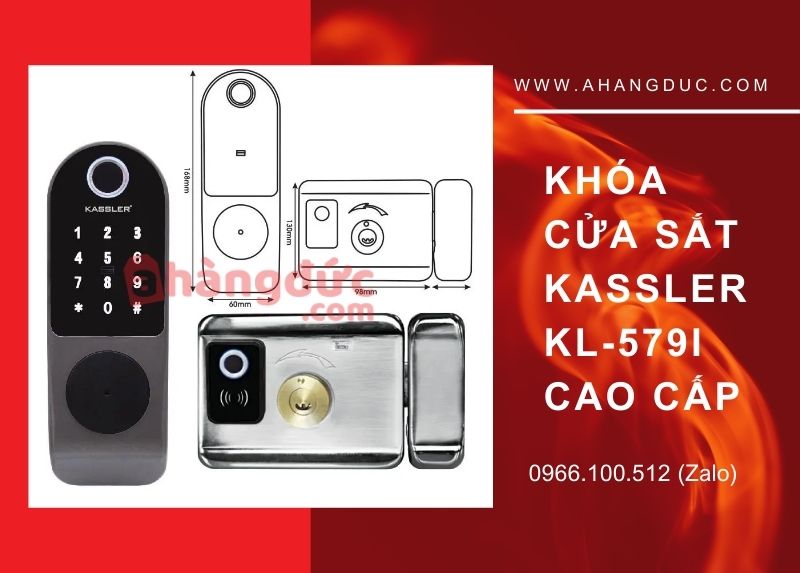 Khóa cửa sắt Kassler KL-579I cao cấp