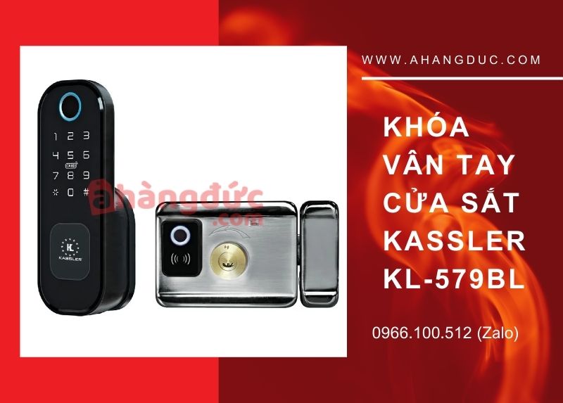 Khóa vân tay cửa sắt KASSLER KL-579BL