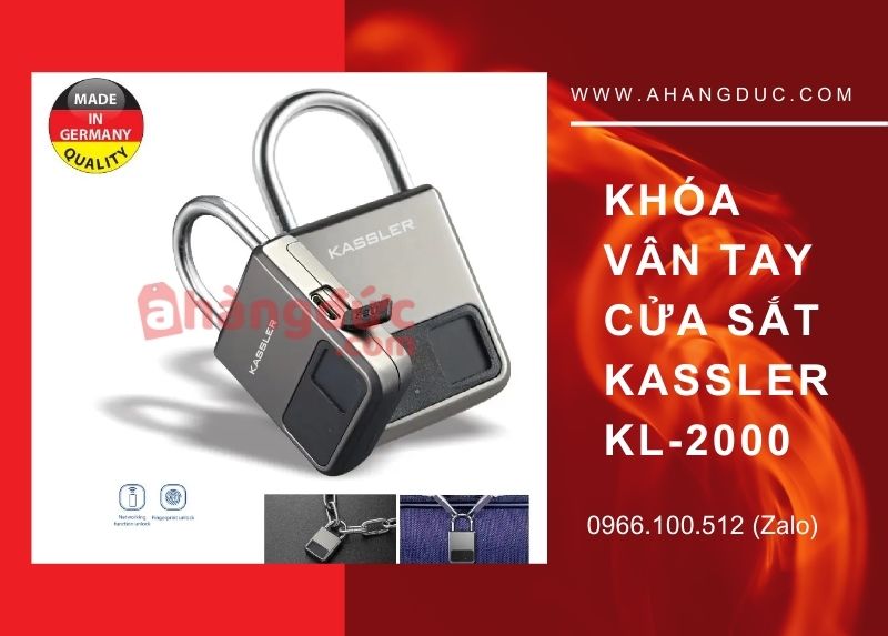 Khóa vân tay cửa sắt Kassler KL-2000