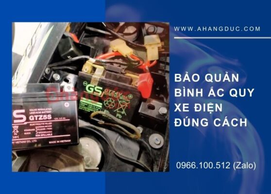 Bảo quản bình ắc quy xe điện đúng cách