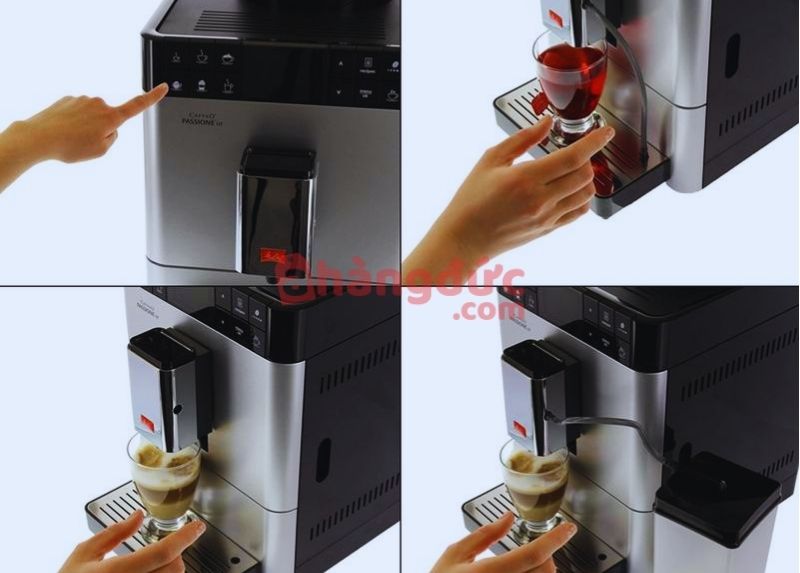 Các bước sử dụng máy pha cà phê tự động