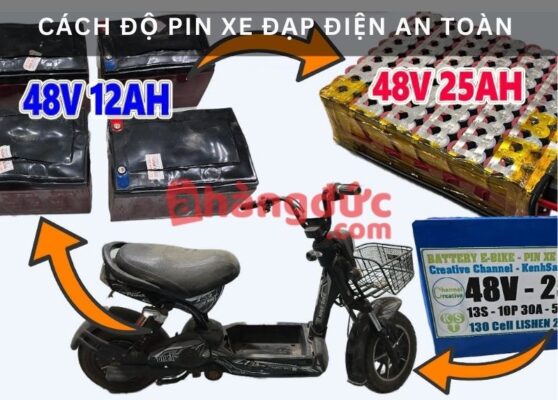 Cách độ pin xe đạp điện an toàn