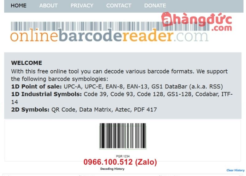 5 cách check mã vạch máy pha cafe chính xác 7 Kiểm tra mã vạch máy pha cà phê bằng Online Barcode Reader