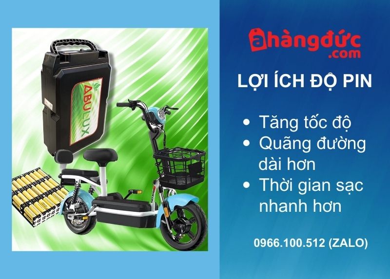 Lợi ích khi đội pin xe đạp đện