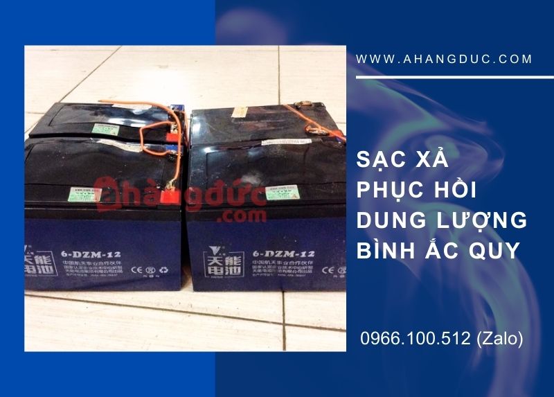 Sạc xả phục hồi dung lượng bình ắc quy