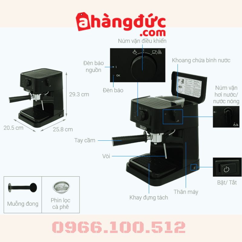 máy pha cà phê Delonghi EC230.BK