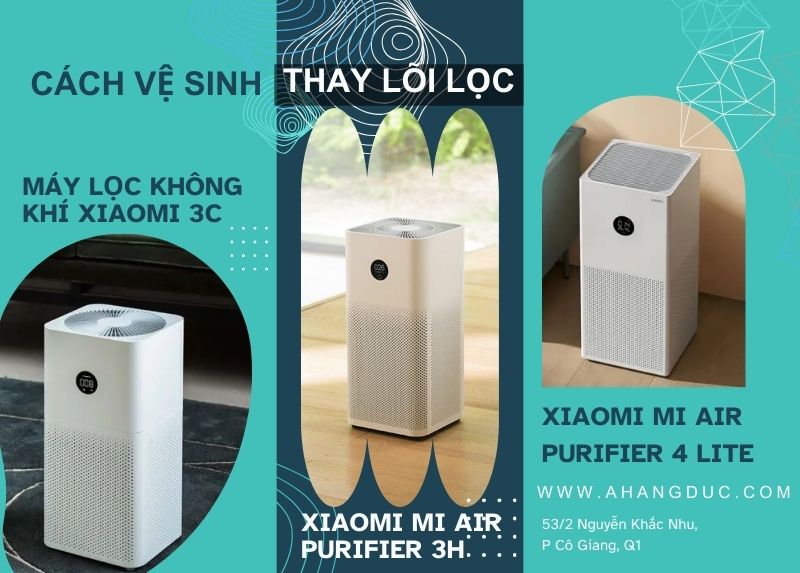 Cách vệ sinh thay lõi lọc không khí Xiaomi