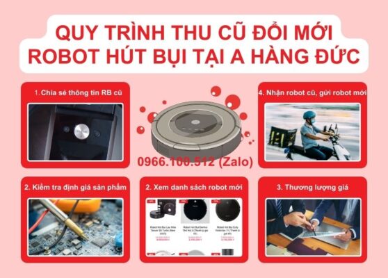 Quy trình thu robot cũ đổi robot mới tại A Hàng Đức