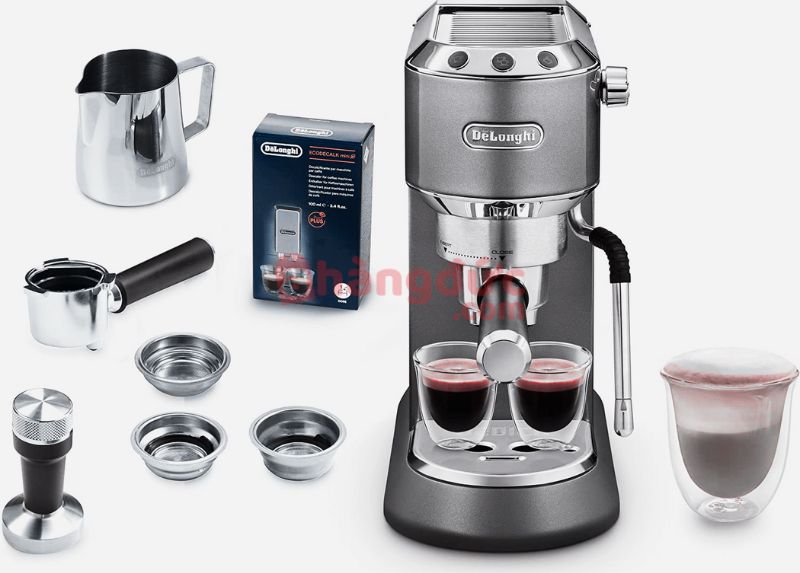 Máy pha cà phê Delonghi EC885 và phụ kiện