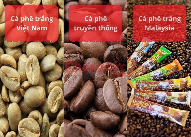 Phân biệt cà phê trắng