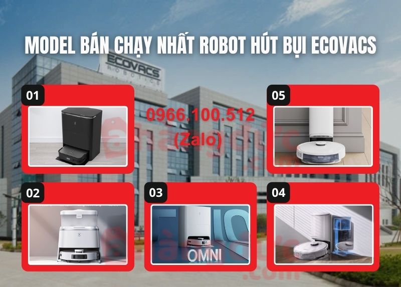 Model bán chạy nhất robot hút bụi của Đức Ecovacs