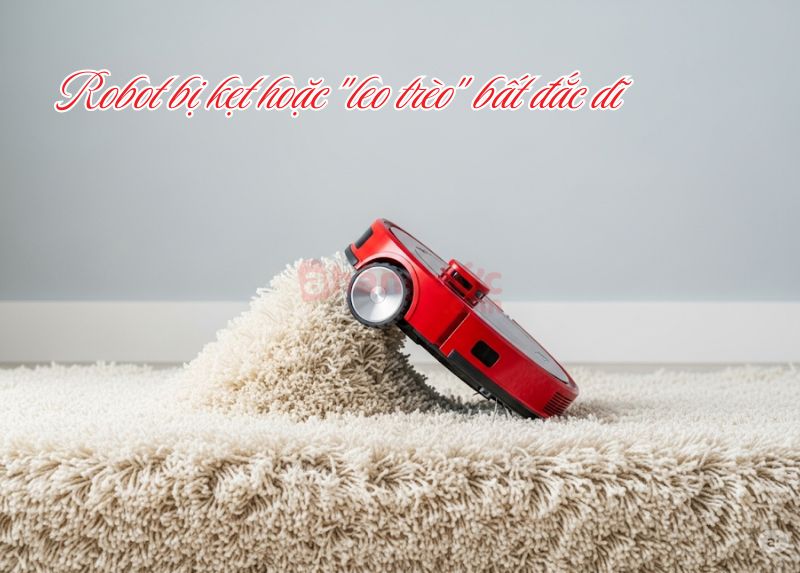 Robot kêu to do bị kẹt hoặc leo trèo