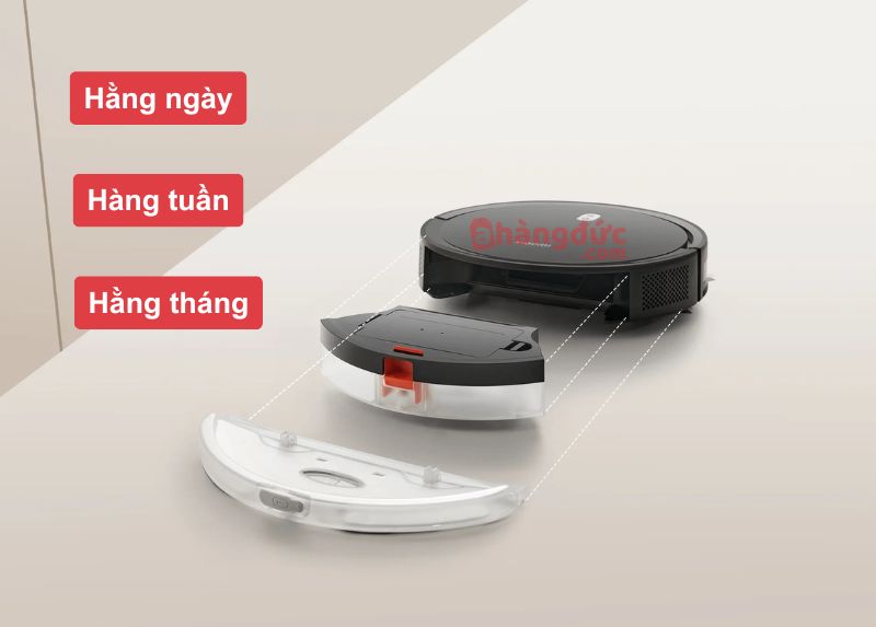 Cách vệ sinh bảo dưỡng đúng cách tại gia cho robot hút bụi E5