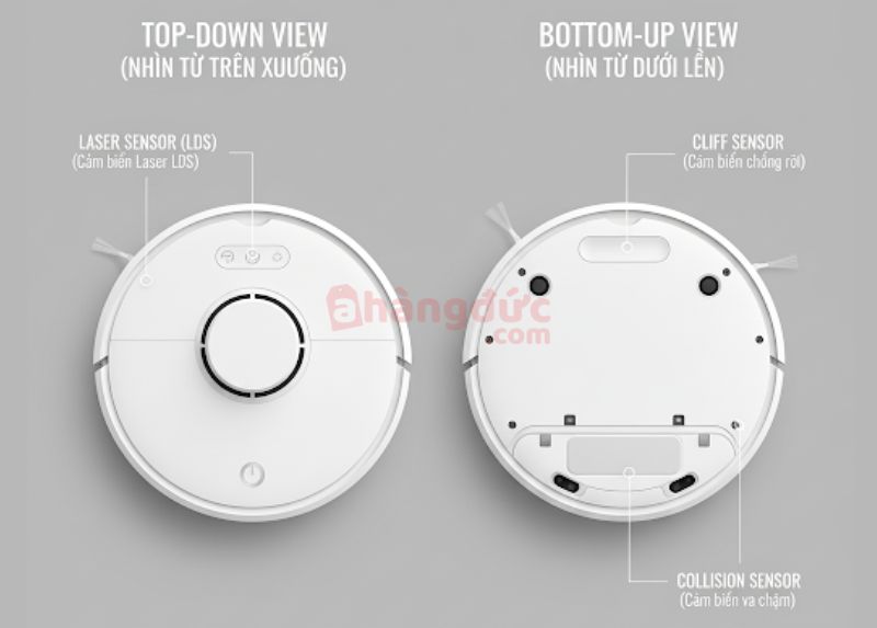 Bộ ngũ quan của robot: Hệ thống cảm biến chính là 'mắt thần' giúp nó di chuyển thông minh và an toàn.