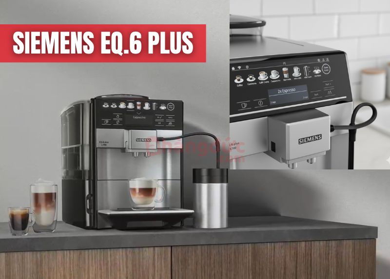 Siemens EQ.6 plus: 'Cỗ xe tăng công nghệ' với hệ thống iAroma độc quyền, đảm bảo hương vị tối ưu và trải nghiệm tiện nghi.