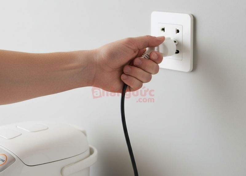 An toàn là trên hết! Luôn rút phích cắm điện trước khi thực hiện bất kỳ thao tác kiểm tra, sửa chữa nào.