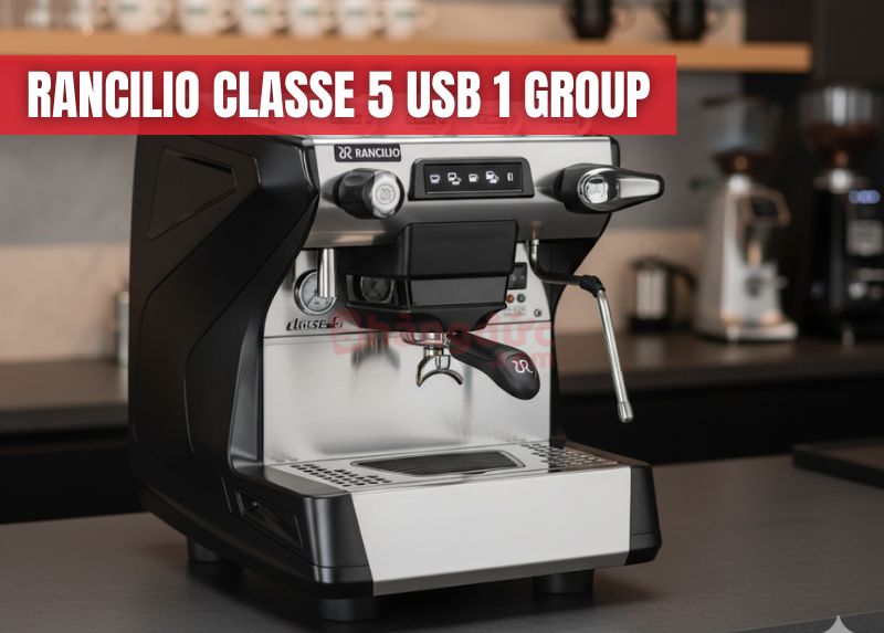 Rancilio Classe 5: Di sản của sự tin cậy, mang đến độ ổn định nhiệt độ tuyệt đối cho từng ly espresso.