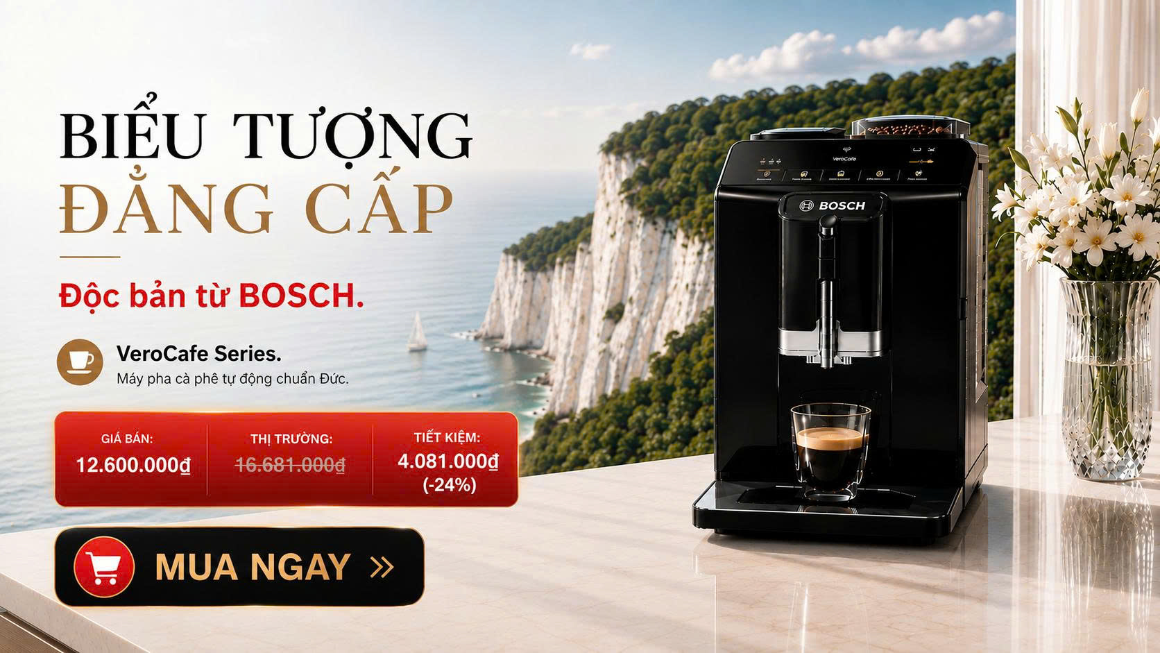 Máy pha cà phê tự động Bosch TIE20119