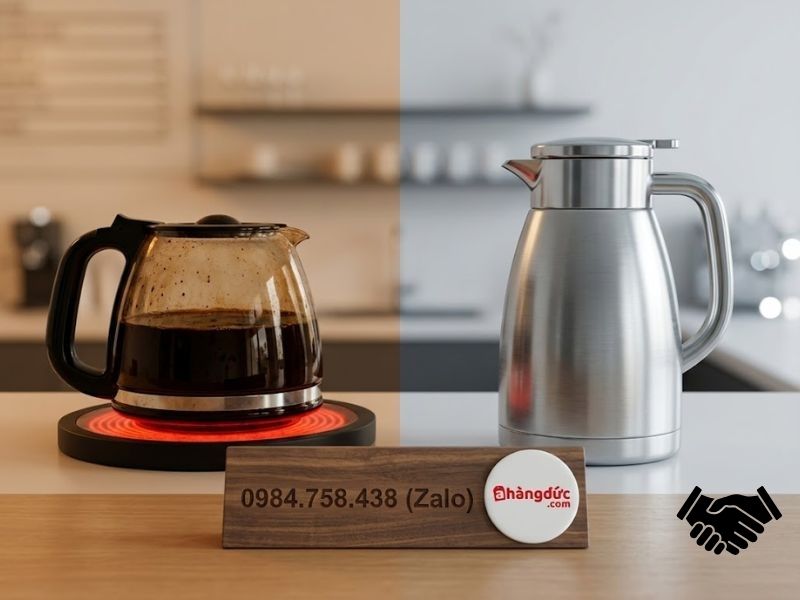 Hướng Dẫn Sử Dụng Máy Pha Cà Phê Phin Chuẩn Barista & Bí Quyết Tỷ Lệ Vàng 9 Bảng so sánh máy pha cà phê phin bình giữ nhiệt và bình thủy tinh