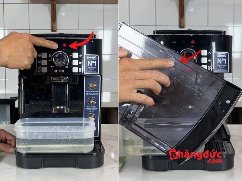 Bước 3_ Thực hiện chu trình xả cặn nồi hơi