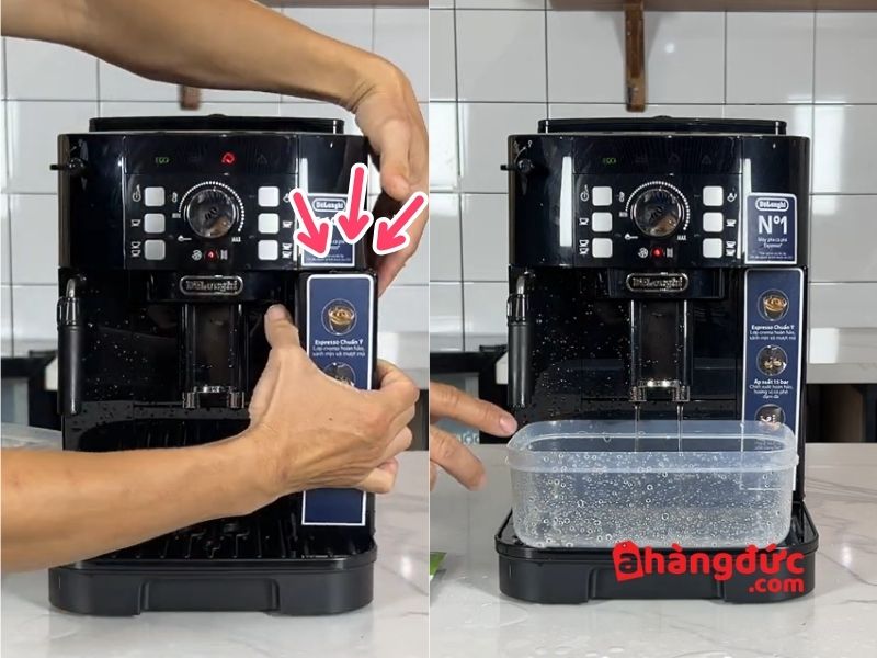 Bước 4_ Chu trình súc rửa sạch hệ thống bằng nước tinh khiết