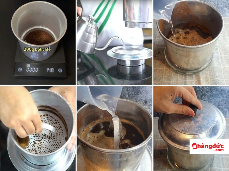 3 cách làm cafe ngon chuẩn vị: Top những điều mà không phải ai cũng biết. 17 Các bước pha phin lớn (Dùng cho quán)