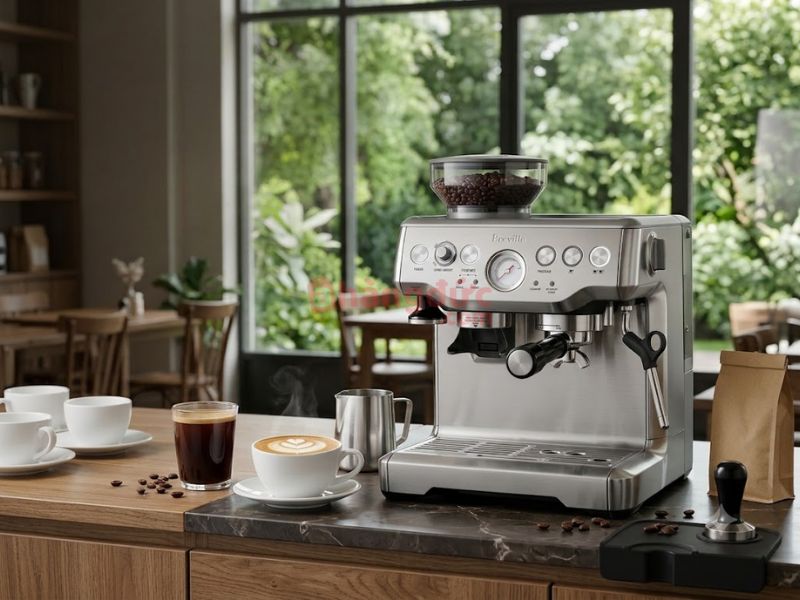 Máy pha cà phê tích hợp máy xay Breville 870