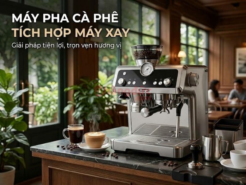 Máy pha cà phê tích hợp máy xay EC9335.M