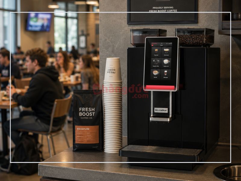 Máy pha cà phê tự động cho khách sạn Dr Coffee Minibar S1-B